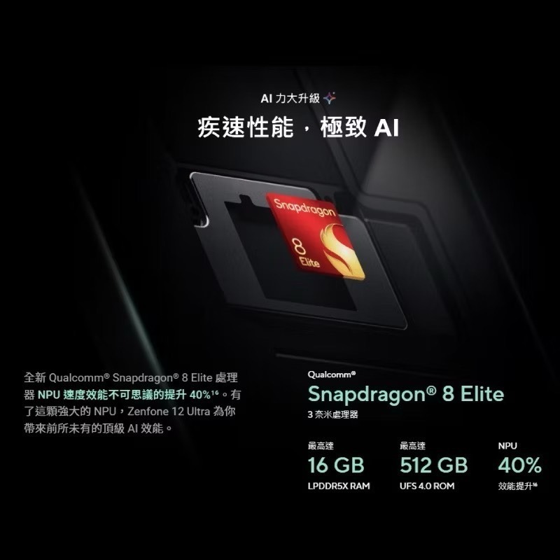 【享領折價卷1000】ASUS Zenfone 12 Ultra (12G/256G) 台灣原廠公司貨-細節圖9