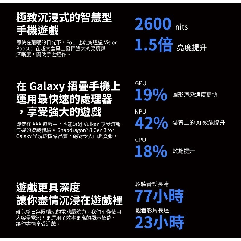 【享領折價卷1000】Samsung Galaxy Z Fold6 (12G/512G) 台灣原廠公司貨-細節圖8