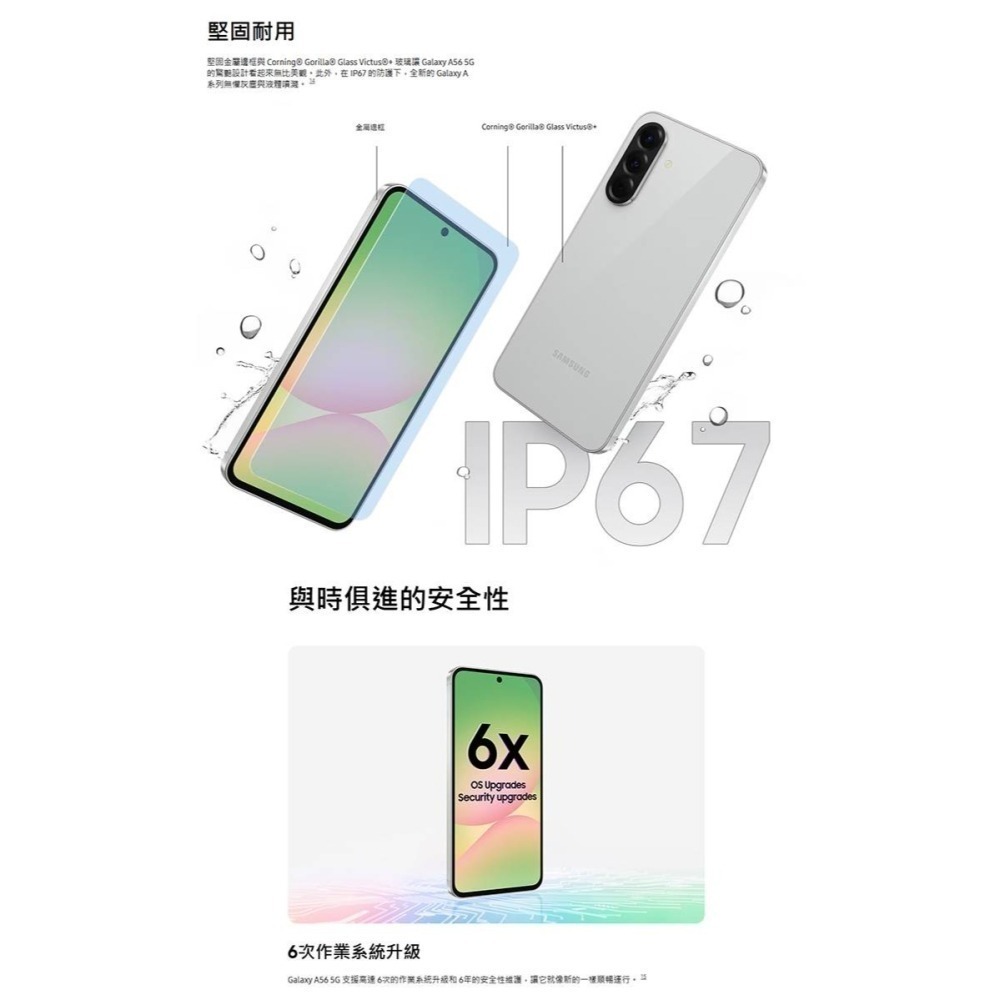 【領券再折】SAMSUNG A56 (8G/256G) 台灣原廠公司貨-細節圖8