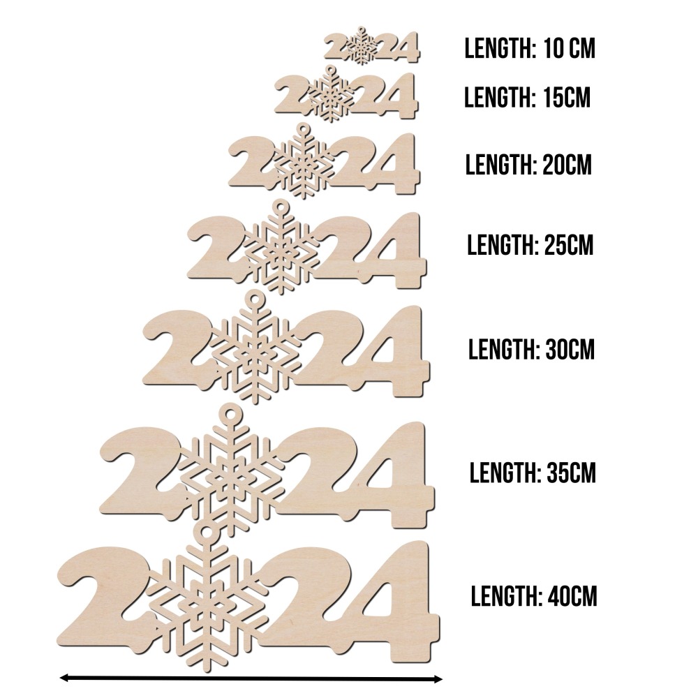 聖誕節2024雪花吊飾 聖誕節造形木片 聖誕樹裝飾 場景佈置 節日擺件 客製化尺寸，多用途的聖誕裝飾-細節圖3