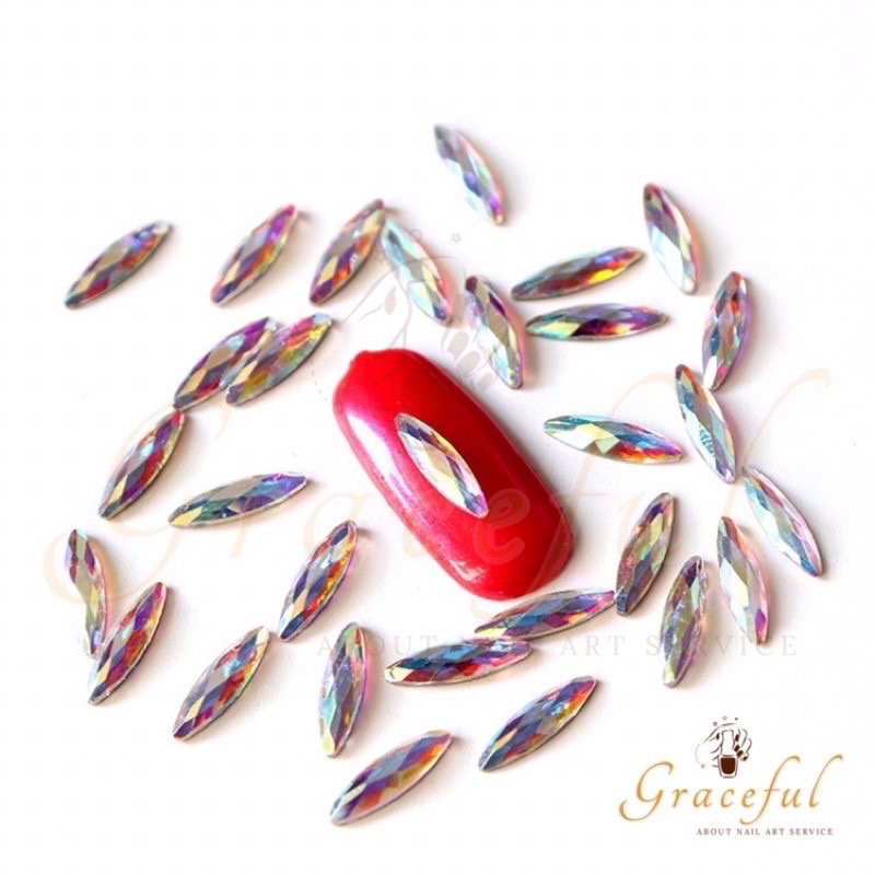 13 馬眼鑽 平底鑽 美甲飾品 美甲材料 美甲工具 美甲 美甲鑽飾 美甲用品 嬡萊美甲 艾薇 樂芙 joyslu-細節圖2