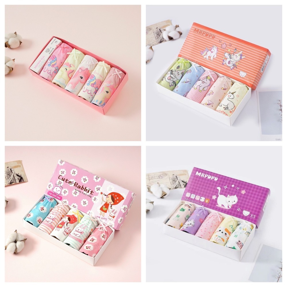 兒童棉韓國出口隨機女童三角內褲-規格圖8