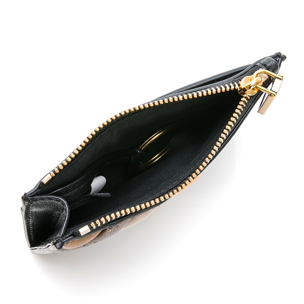 【MARC JACOBS】 GLAM SHOT 邊角撞色 鑰匙圈拉鍊卡夾/卡套 [黑]  __DVSHOP 保證正貨-細節圖4