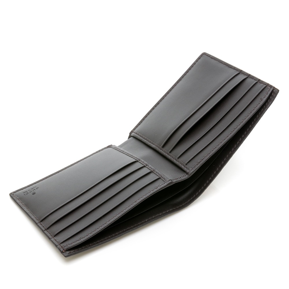 【GUCCI 古馳】 GUCCI Ophidia Supreme 紅綠條紋刺繡蜜蜂老花織帶對開短夾 [老花/蜜蜂]-細節圖5