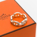 【HERMES 愛馬仕】 HERMES 豬鼻子純銀戒指   __DVSHOP 保證正貨 台灣現貨不用等-規格圖3