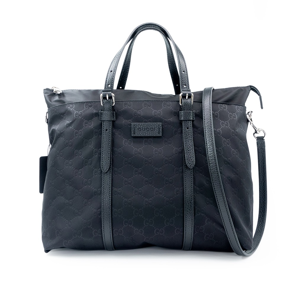 【GUCCI 古馳】 GUCCI 尼龍老花單肩包/斜背包 (黑)  __DVSHOP 保證正貨 台灣現貨不用等-細節圖2