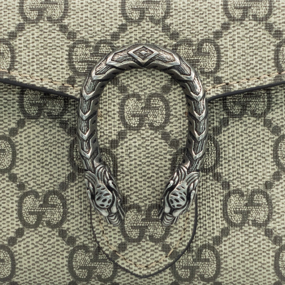 【GUCCI 古馳】 GUCCI DIONYSUS 馬蹄扣 短夾 [棕]  __DVSHOP 保證正貨 台灣現貨不用等-細節圖4