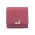 【LOEWE 羅威】 LOEWE 石紋小牛皮Anagram翻蓋短夾  __DVSHOP 保證正貨 台灣現貨不用等-規格圖1