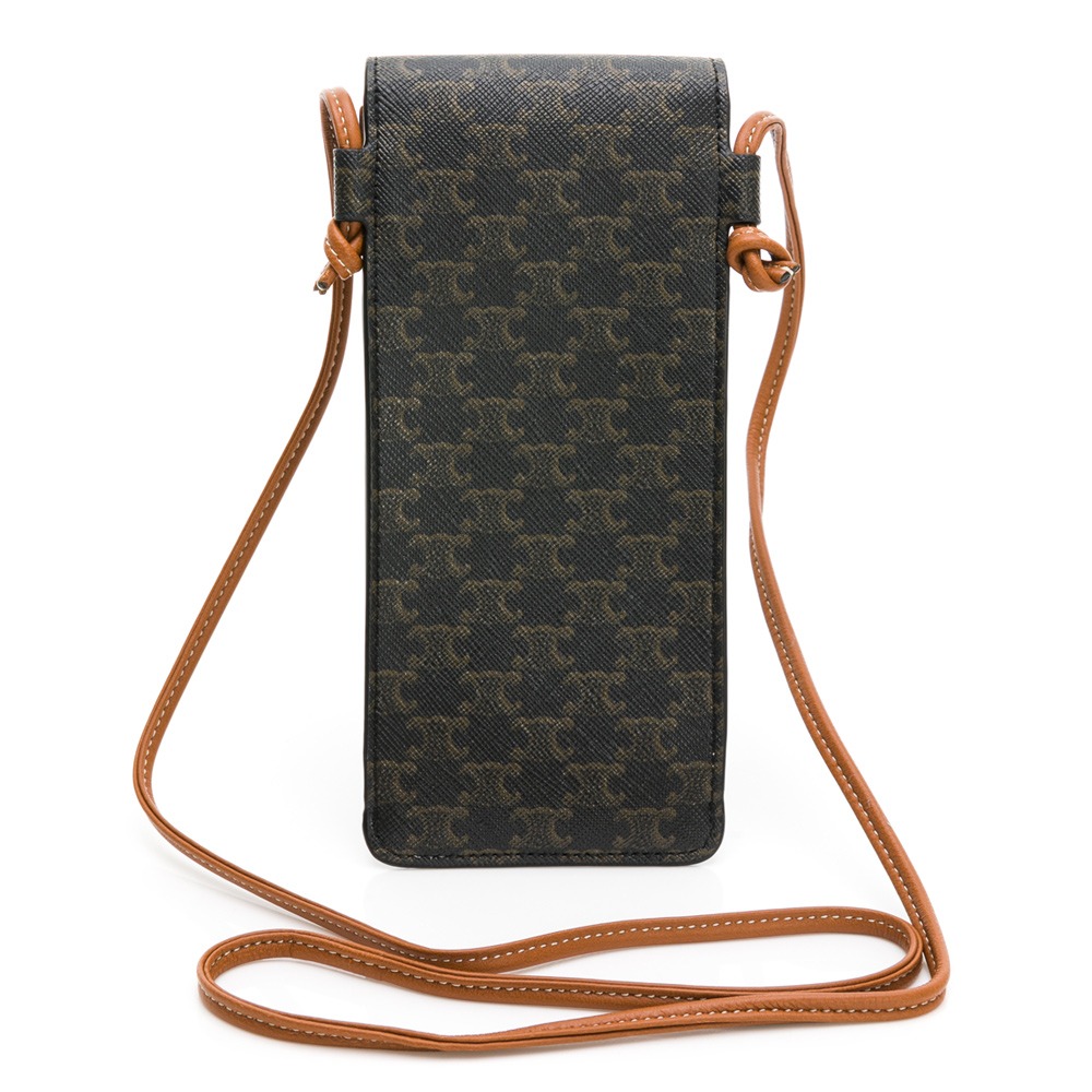 【CELINE 思琳】CELINE TRIOMPHE帆布及羊皮太陽眼鏡收納包 __DVSHOP 保證正貨 台灣現貨不用等-細節圖3