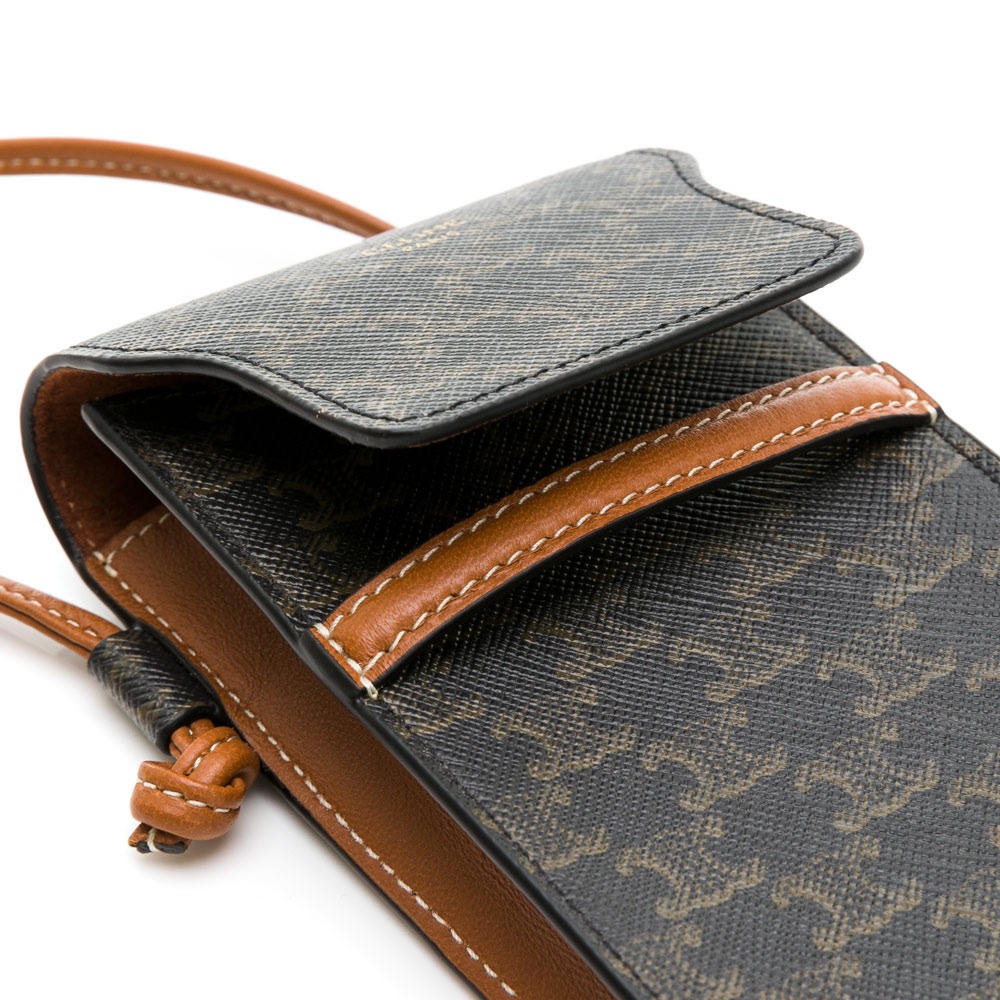 【CELINE 思琳】CELINE TRIOMPHE帆布及羊皮太陽眼鏡收納包 __DVSHOP 保證正貨 台灣現貨不用等-細節圖5