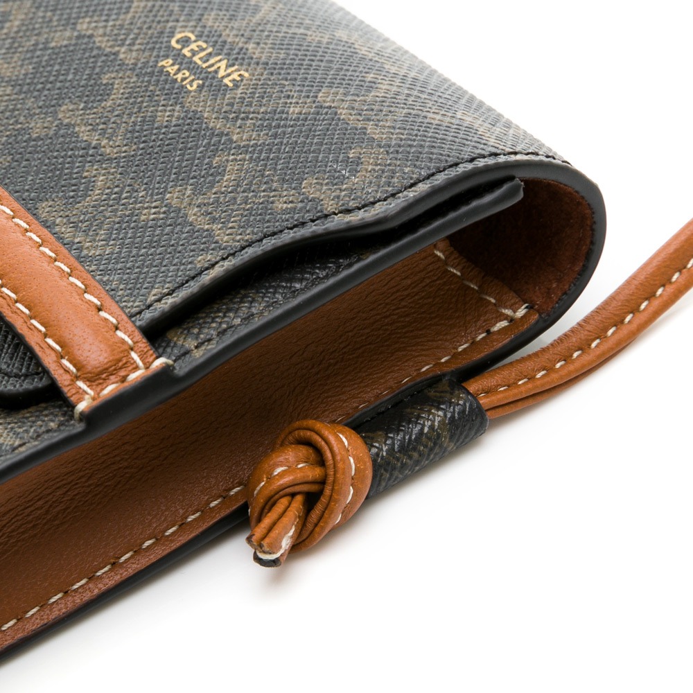 【CELINE 思琳】CELINE TRIOMPHE帆布及羊皮太陽眼鏡收納包 __DVSHOP 保證正貨 台灣現貨不用等-細節圖6