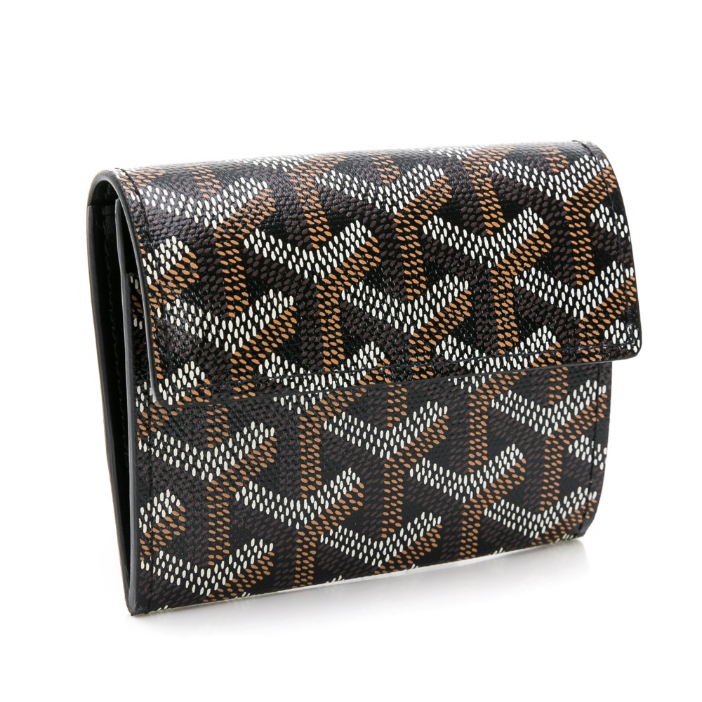 【GOYARD 高雅德】 GOYARD 老花翻釦零錢袋/卡夾 (棕/黑)  __DVSHOP 保證正貨 台灣現貨不用等-細節圖2