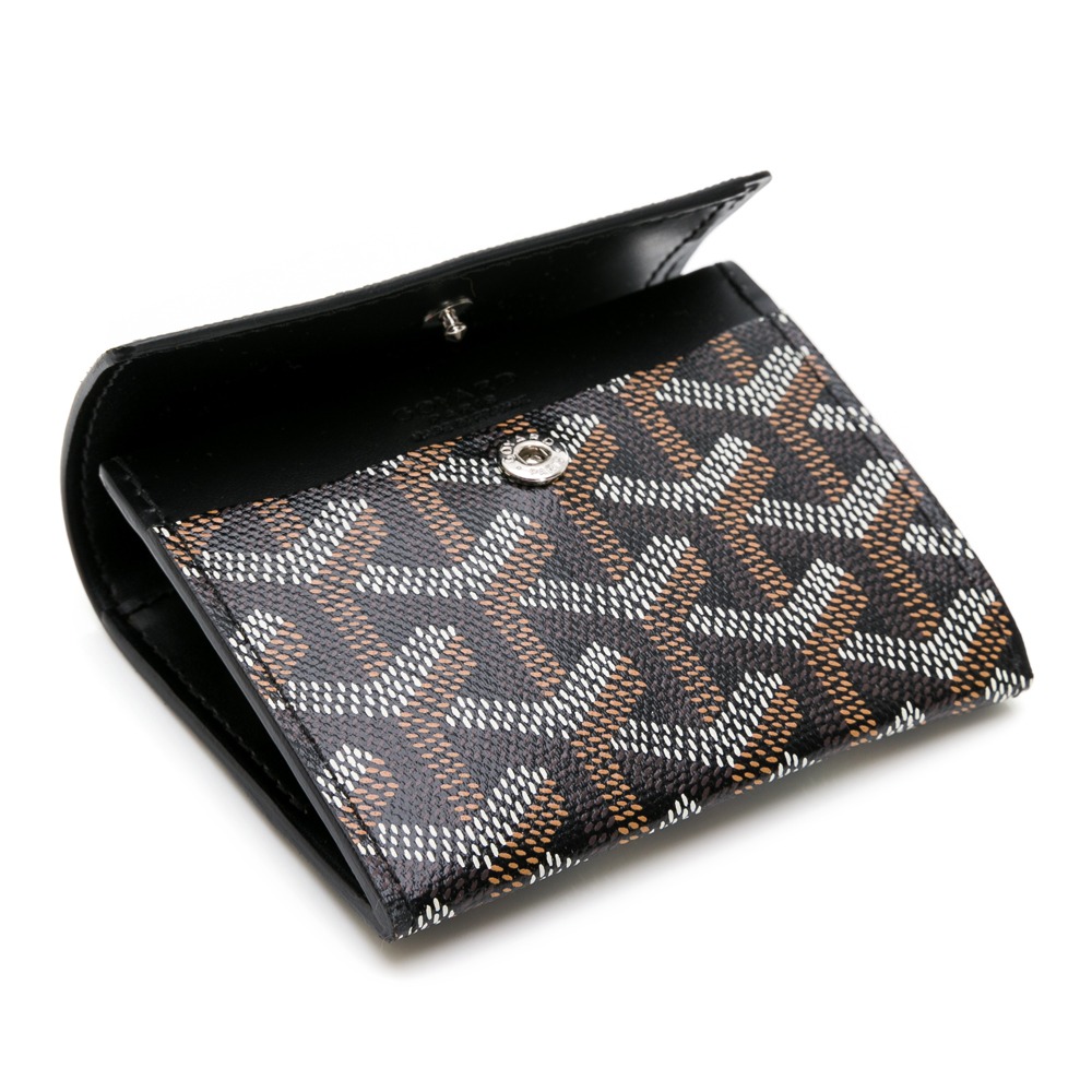 【GOYARD 高雅德】 GOYARD 老花翻釦零錢袋/卡夾 (棕/黑)  __DVSHOP 保證正貨 台灣現貨不用等-細節圖4