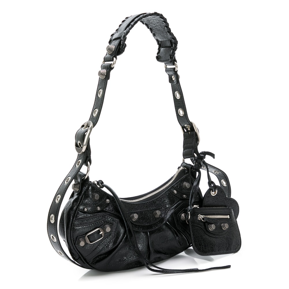 BALENCIAGA 巴黎世家 Le Cagole迷你羊皮單肩機車包 __DVSHOP 保證正貨 台灣現貨不用等-細節圖2