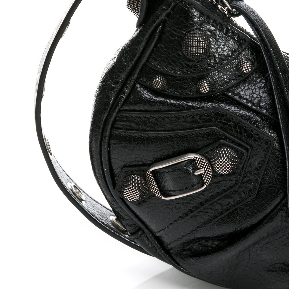 BALENCIAGA 巴黎世家 Le Cagole迷你羊皮單肩機車包 __DVSHOP 保證正貨 台灣現貨不用等-細節圖5