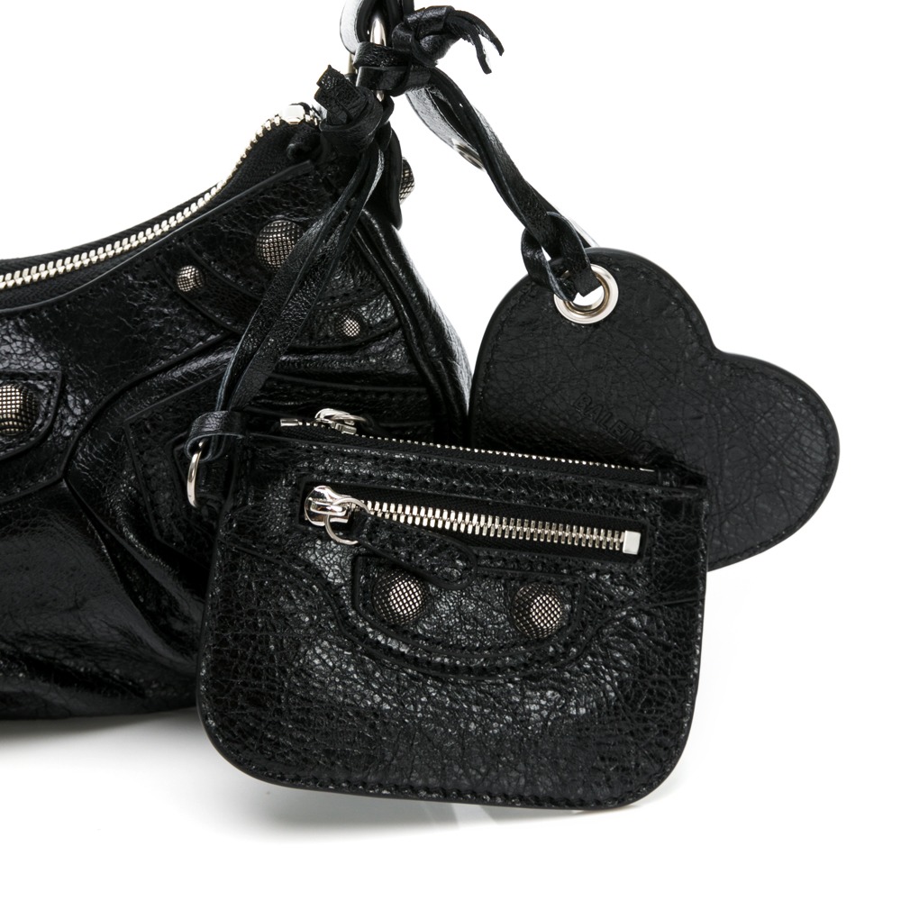 BALENCIAGA 巴黎世家 Le Cagole迷你羊皮單肩機車包 __DVSHOP 保證正貨 台灣現貨不用等-細節圖6