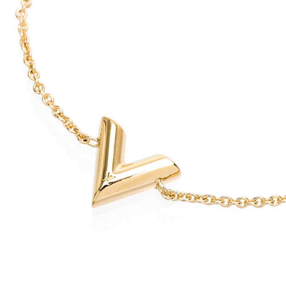 【LOUIS VUITTON 路易威登】 LV 金色V字型 手鍊  __DVSHOP 保證正貨 台灣現貨不用等-細節圖2
