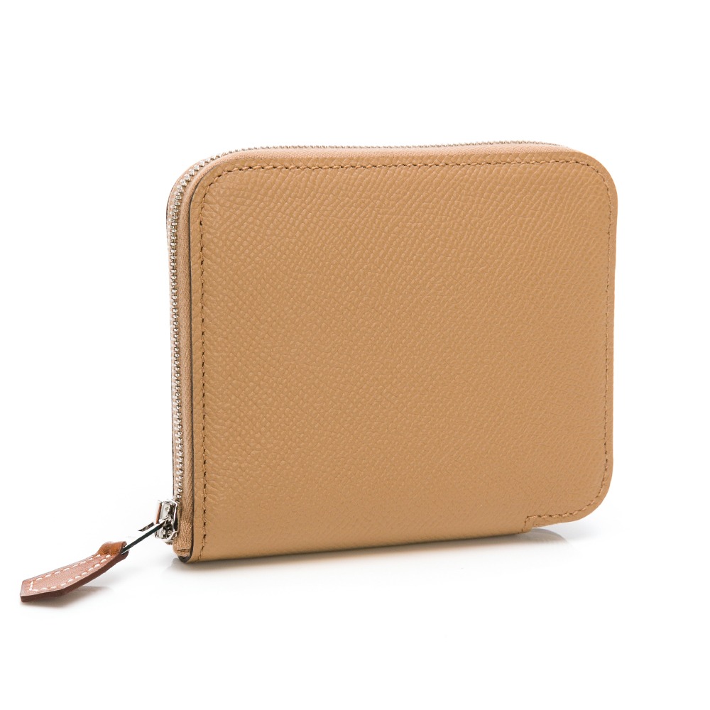 【HERMES 愛馬仕】 HERMES 絲巾短夾 (棕/內粉繩索)   __DVSHOP 保證正貨 台灣現貨不用等-細節圖3