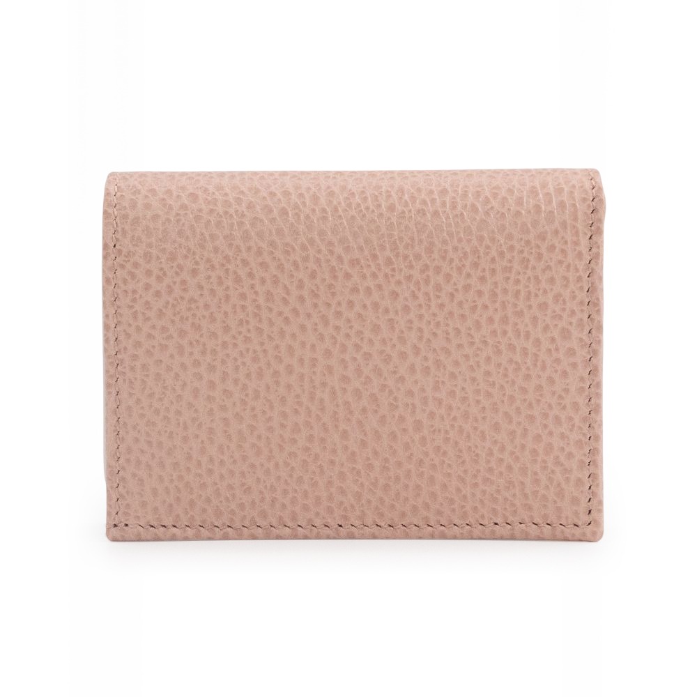 【GUCCI 古馳】 GUCCI MARMONT 荔枝紋對折短夾 (淺粉)  __DVSHOP 保證正貨 台灣現貨不用等-細節圖2