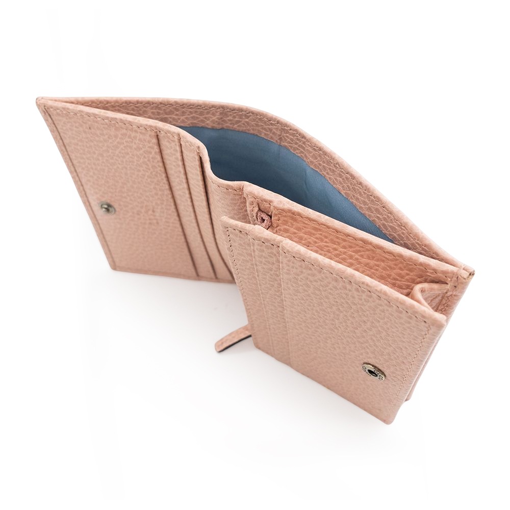 【GUCCI 古馳】 GUCCI MARMONT 荔枝紋對折短夾 (淺粉)  __DVSHOP 保證正貨 台灣現貨不用等-細節圖5