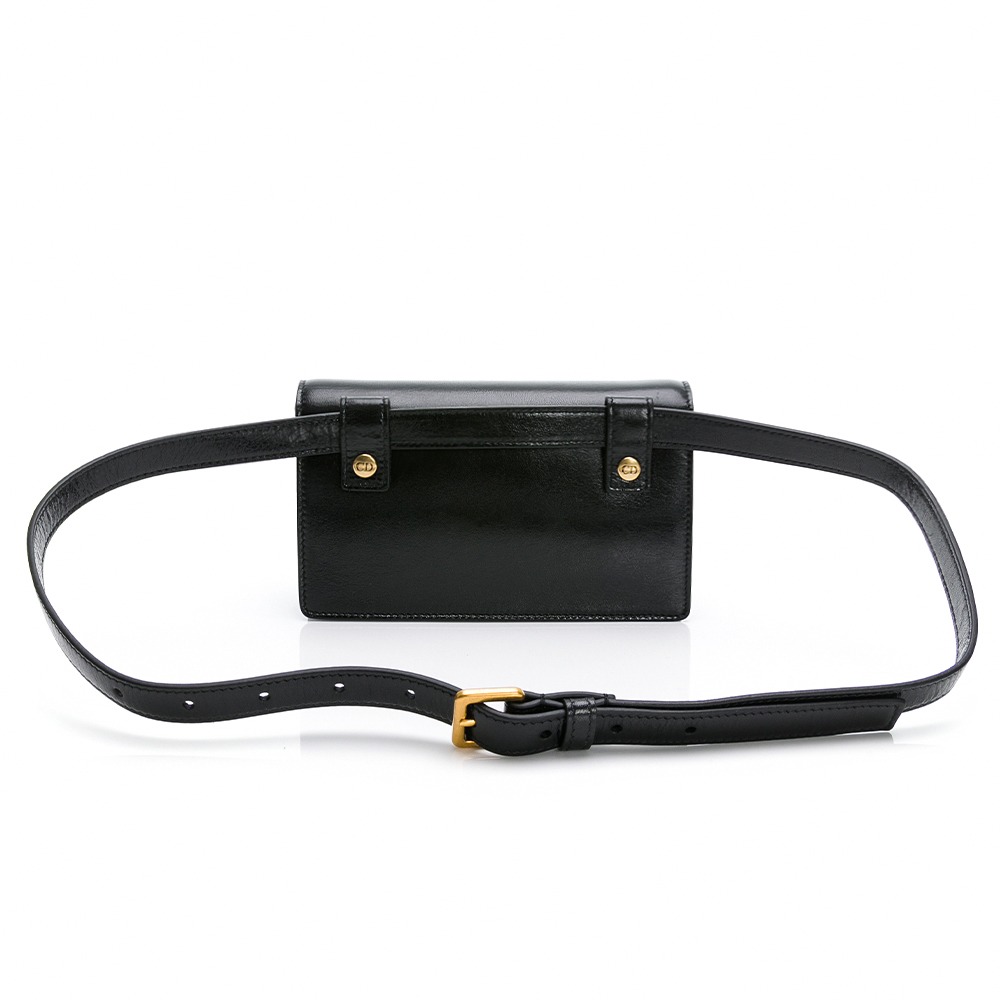 【DIOR 迪奧】DIOR  SADDLE腰包 (黑亮皮)  __DVSHOP 保證正貨 台灣現貨不用等-細節圖3