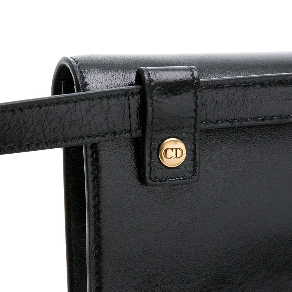 【DIOR 迪奧】DIOR  SADDLE腰包 (黑亮皮)  __DVSHOP 保證正貨 台灣現貨不用等-細節圖6