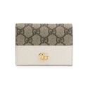 【GUCCI 古馳】 GUCCI 老花帆布拼皮革對開短夾   __DVSHOP 保證正貨 台灣現貨不用等-規格圖1
