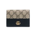 【GUCCI 古馳】 GUCCI 老花帆布拼皮革對開短夾   __DVSHOP 保證正貨 台灣現貨不用等-規格圖2