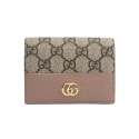【GUCCI 古馳】 GUCCI 老花帆布拼皮革對開短夾   __DVSHOP 保證正貨 台灣現貨不用等-規格圖3