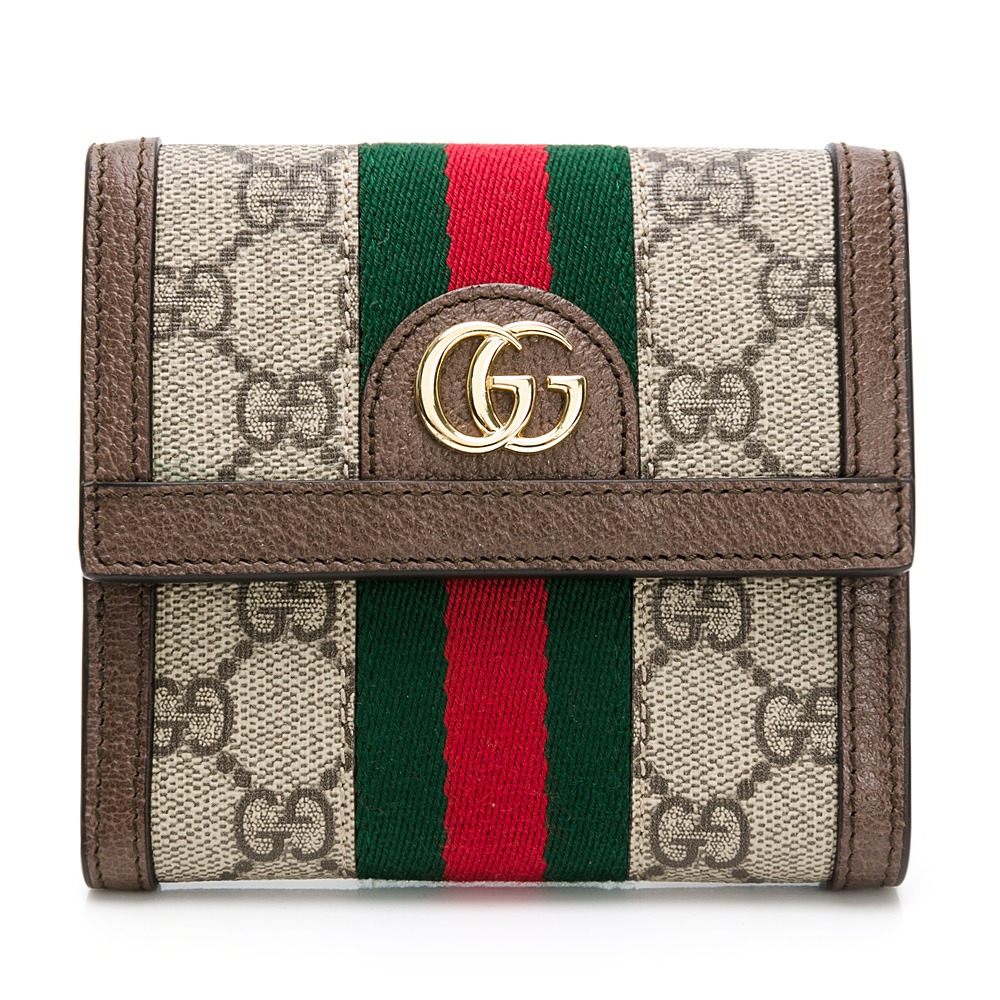 【GUCCI 古馳】 GUCCI OPHIDIA 後扣三折短夾  __DVSHOP 保證正貨 台灣現貨不用等-細節圖4