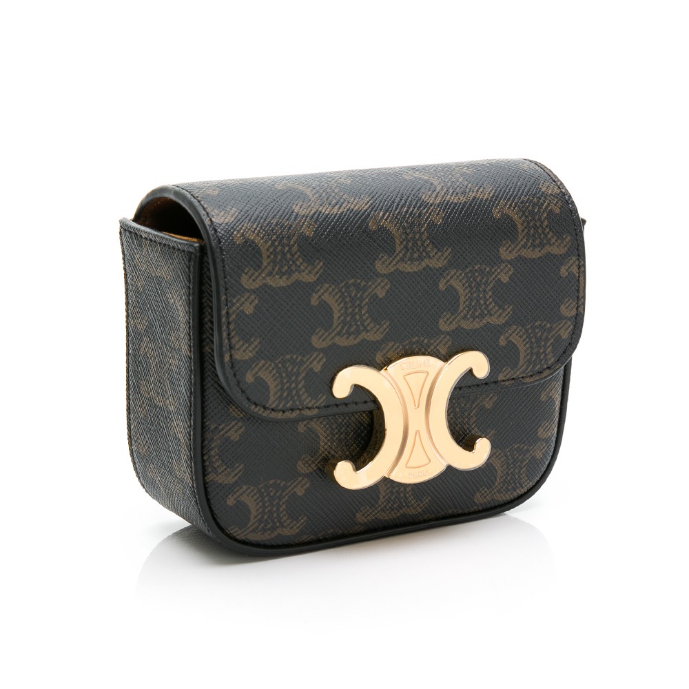 【CELINE 思琳】CELINE TRIOMPHE 迷你型手袋  __DVSHOP 保證正貨 台灣現貨不用等-細節圖3