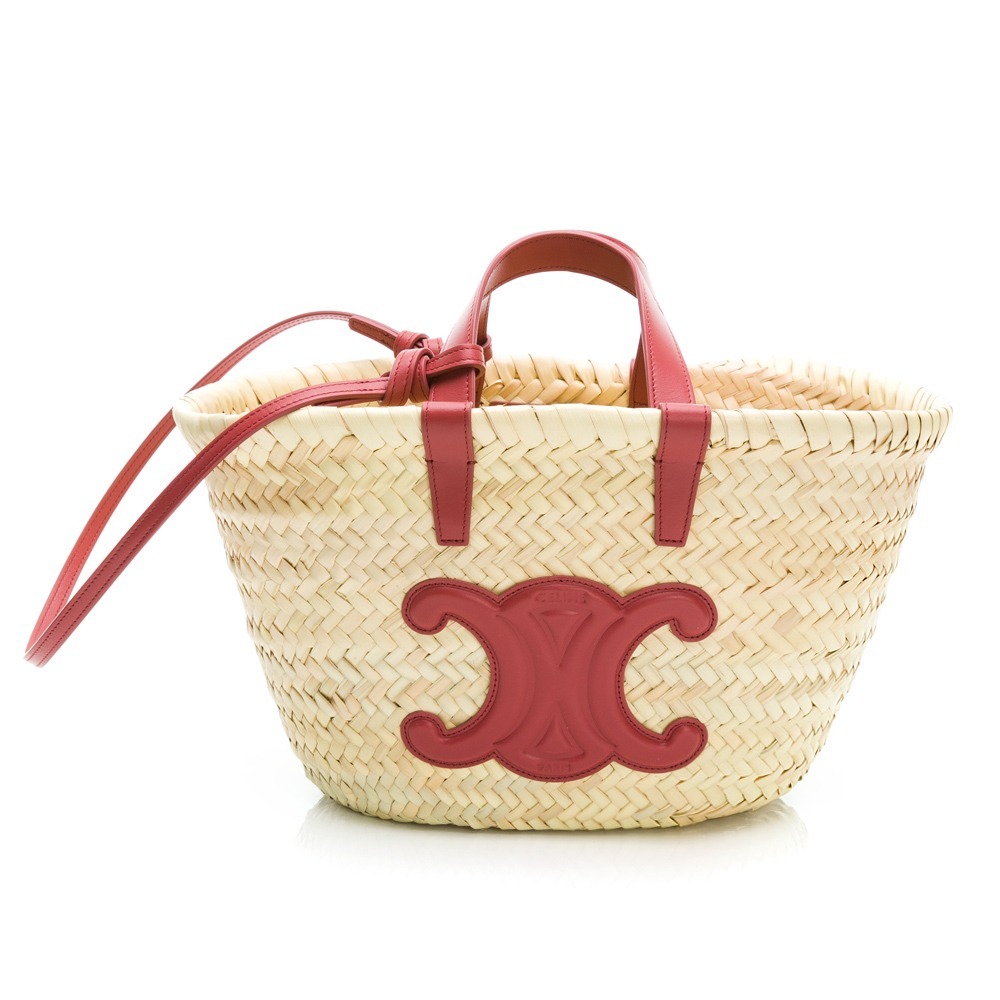 【CELINE 思琳】 凱旋門竹編斜背/手提兩用包  __DVSHOP 保證正貨 台灣現貨不用等-細節圖2