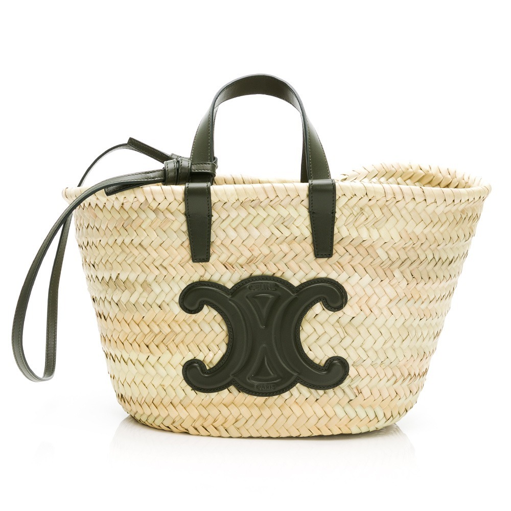 【CELINE 思琳】 凱旋門竹編斜背/手提兩用包  __DVSHOP 保證正貨 台灣現貨不用等-細節圖3