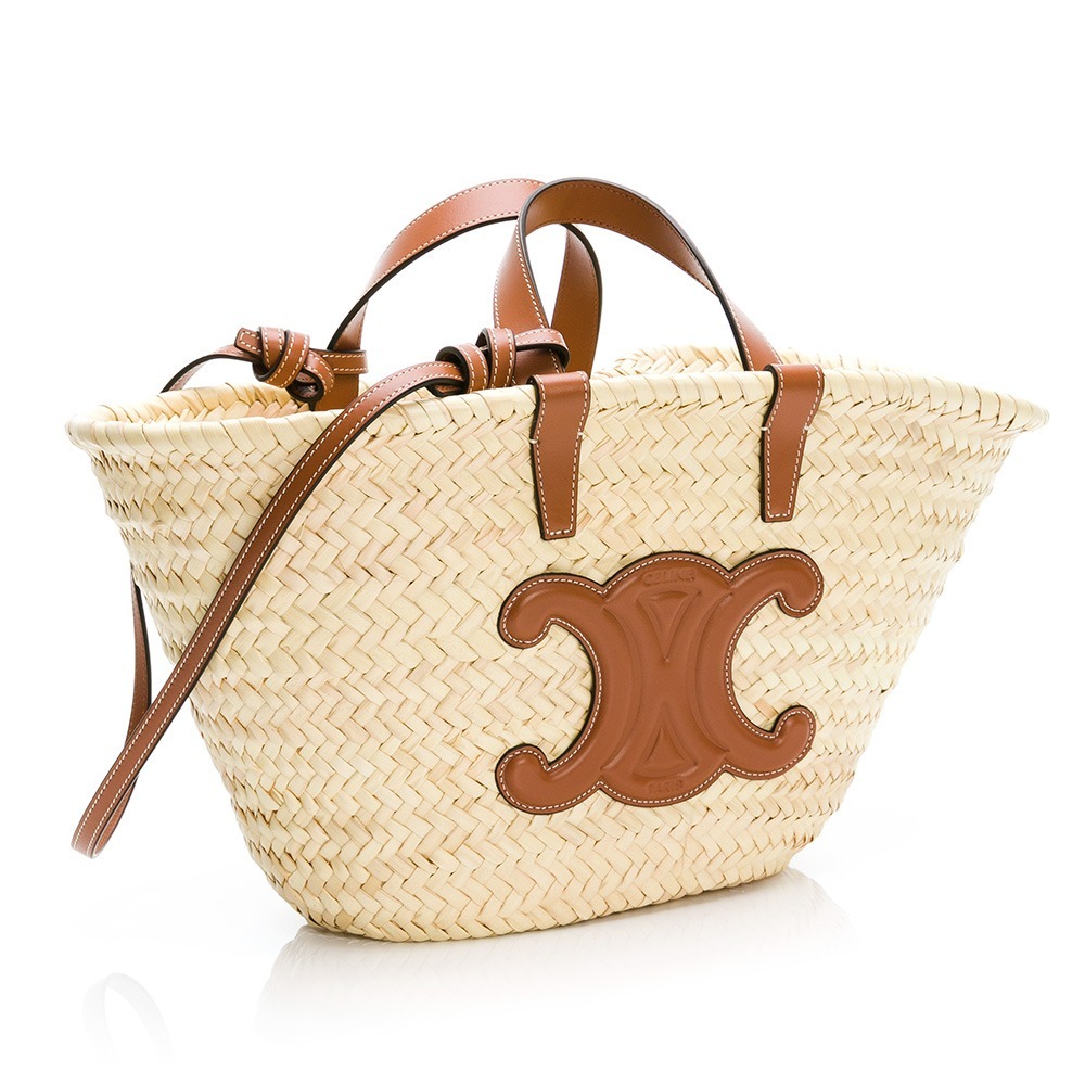 【CELINE 思琳】 凱旋門竹編斜背/手提兩用包  __DVSHOP 保證正貨 台灣現貨不用等-細節圖4
