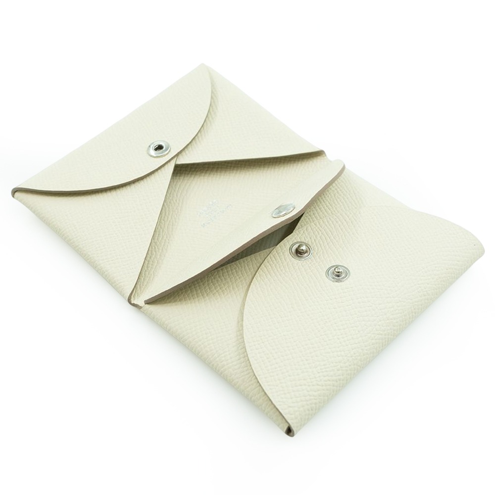 【HERMES 愛馬仕】 HERMES CalviDuo 信封釦式零錢袋卡片夾  __DVSHOP 保證正貨 台灣現貨不-細節圖5