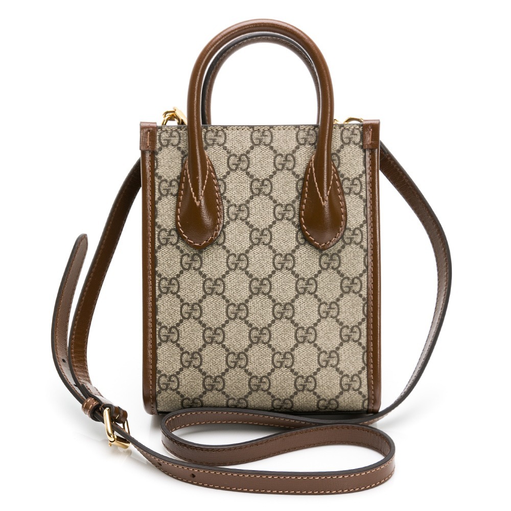 【GUCCI 古馳】 GUCCI Minibolso迷你咖邊托特.斜背包  __DVSHOP 保證正貨 台灣現貨不用等-細節圖3