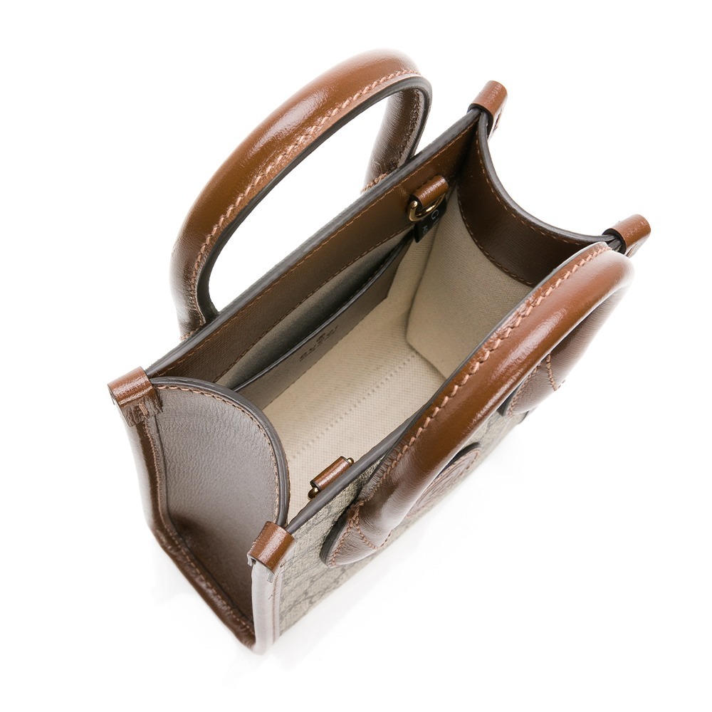 【GUCCI 古馳】 GUCCI Minibolso迷你咖邊托特.斜背包  __DVSHOP 保證正貨 台灣現貨不用等-細節圖4