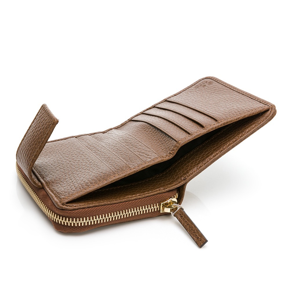 【GUCCI 古馳】 GUCCI 老花對開後ㄇ拉短夾 (棕)  __DVSHOP 保證正貨 台灣現貨不用等-細節圖5