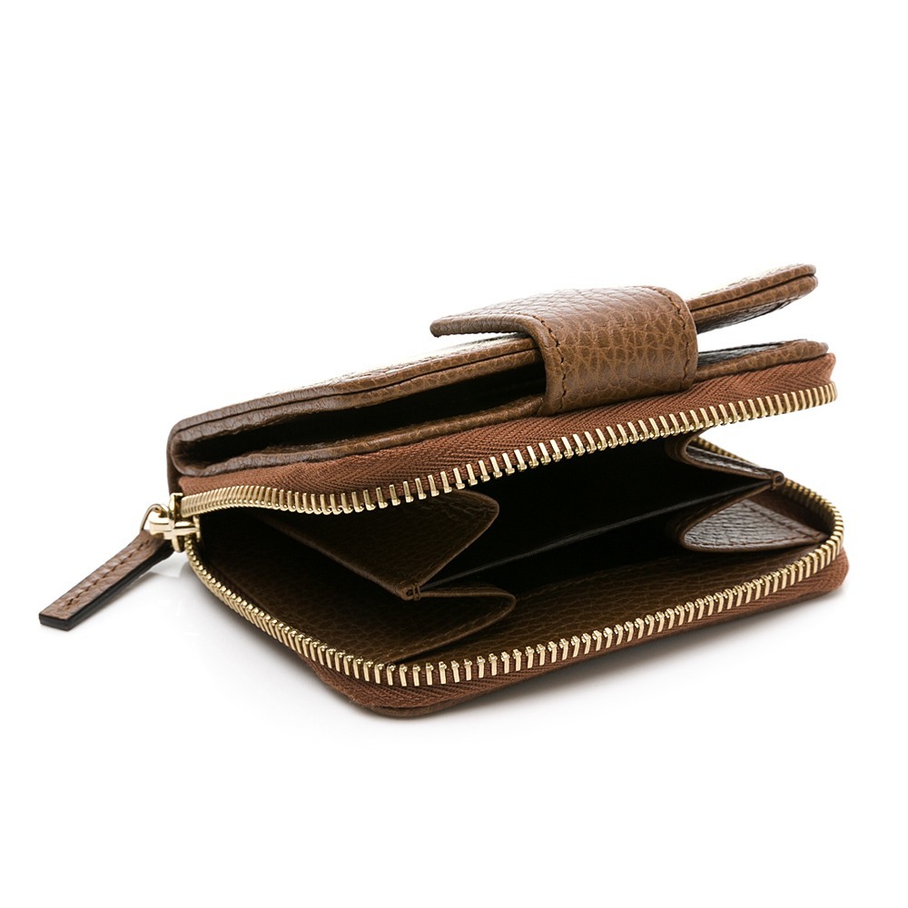 【GUCCI 古馳】 GUCCI 老花對開後ㄇ拉短夾 (棕)  __DVSHOP 保證正貨 台灣現貨不用等-細節圖6