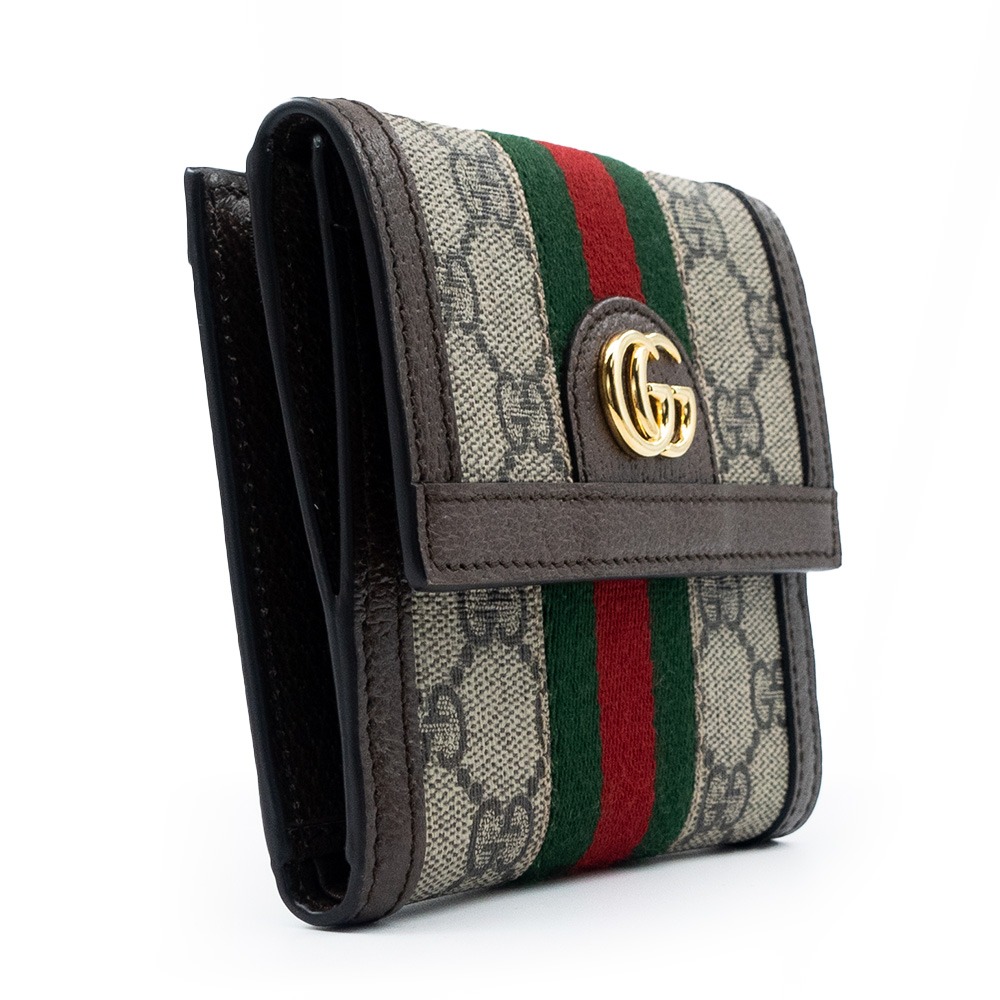 【GUCCI 古馳】 GUCCI Ophidia 烏木 卡夾零錢包 [米]  __DVSHOP 保證正貨 台灣現貨不用等-細節圖3