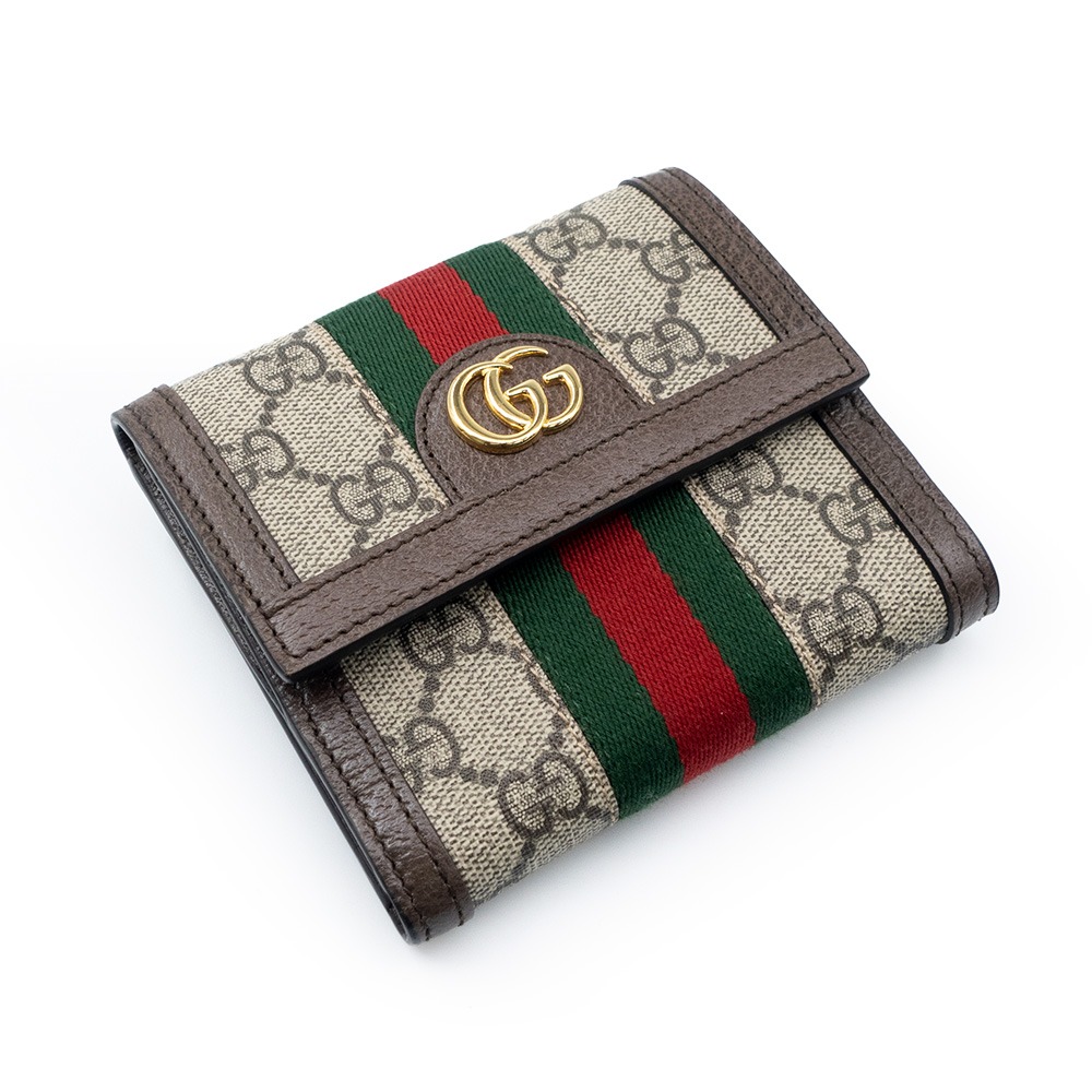 【GUCCI 古馳】 GUCCI Ophidia 烏木 卡夾零錢包 [米]  __DVSHOP 保證正貨 台灣現貨不用等-細節圖5