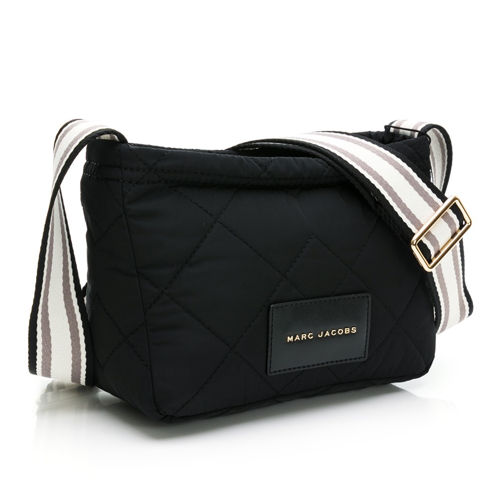 【MARC JACOBS】 菱格紋尼龍斜背包 (黑) [黑]  __DVSHOP 保證正貨 台灣現貨不用等-細節圖2