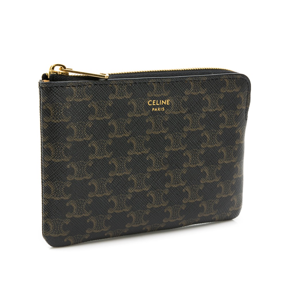 【CELINE 思琳】CELINE  CUIR TRIOMPHE 零錢包 卡夾-細節圖3