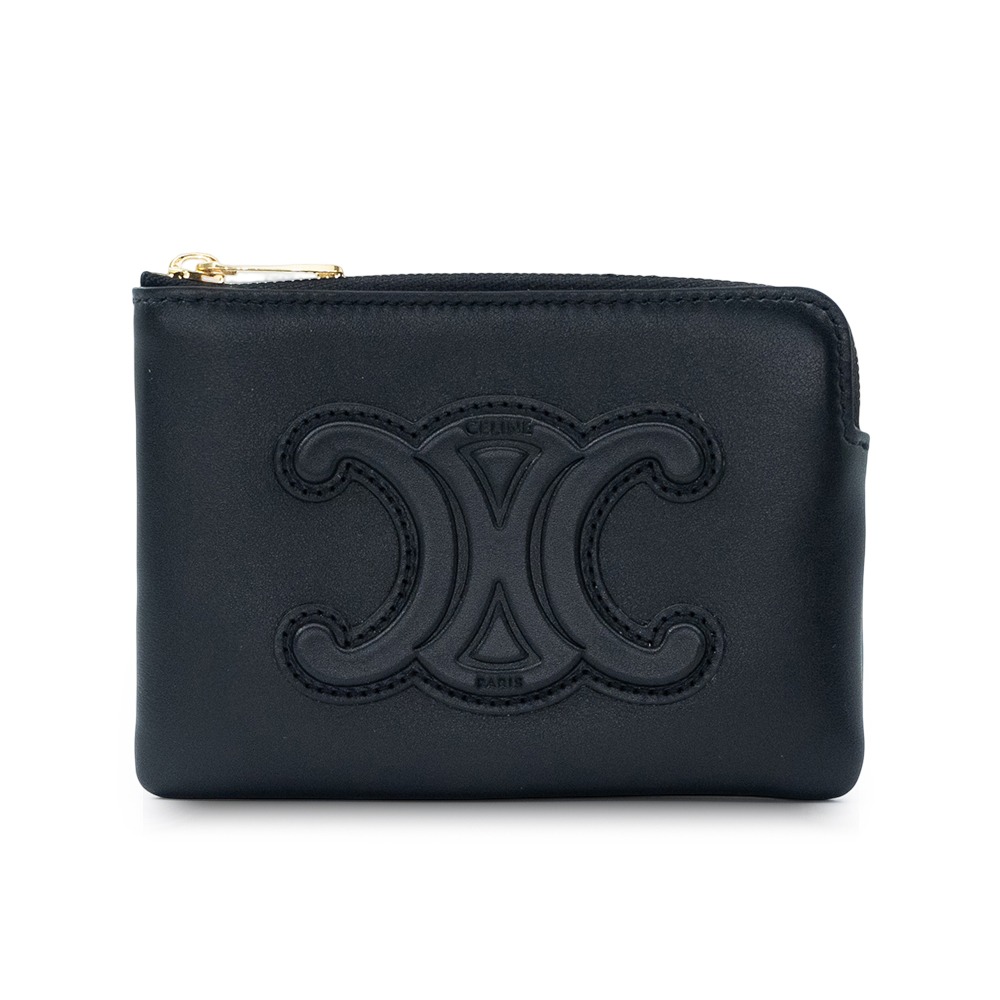 【CELINE 思琳】CELINE  CUIR TRIOMPHE 零錢包 卡夾-細節圖6