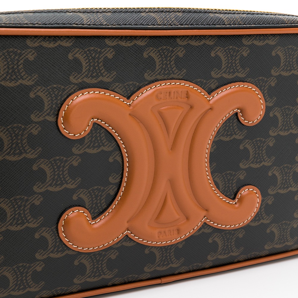 【CELINE 思琳】CELINE TRIOMPHE肩揹相機包-細節圖4