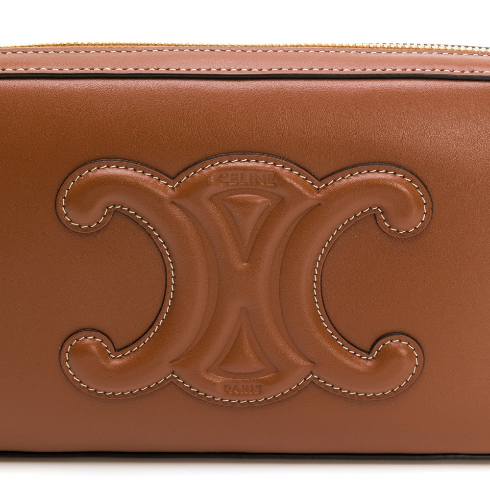 【CELINE 思琳】CELINE TRIOMPHE肩揹相機包-細節圖7