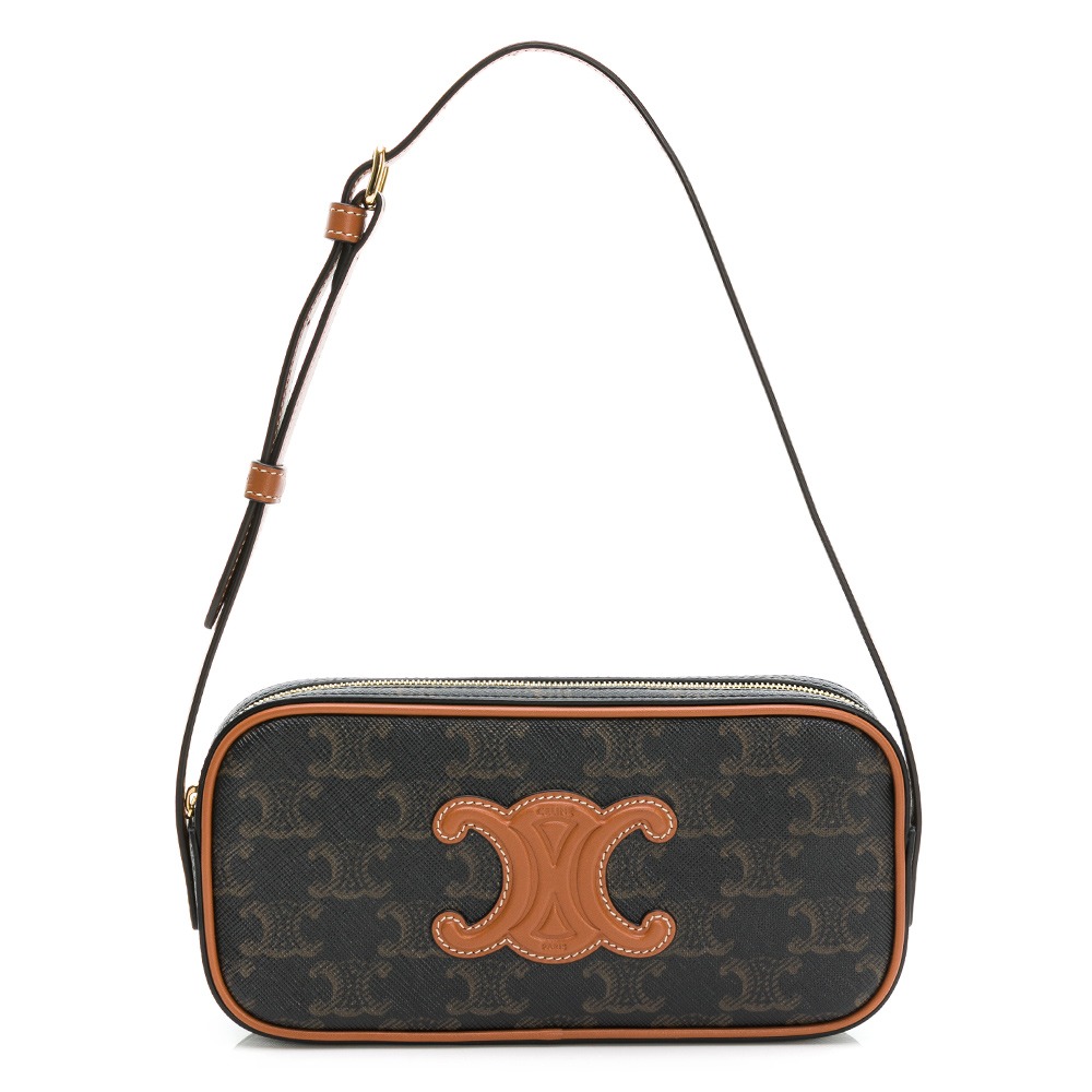 【CELINE 思琳】CELINE TRIOMPHE肩揹相機包-細節圖8