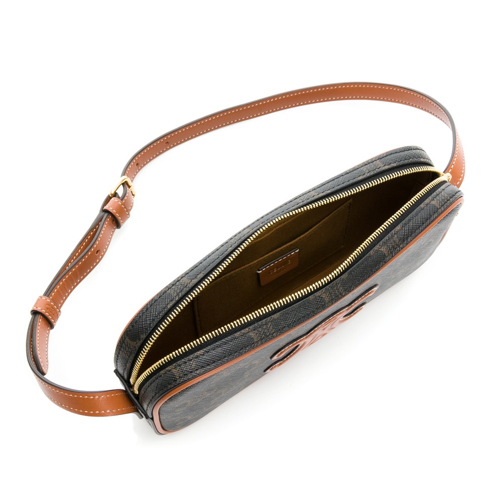 【CELINE 思琳】CELINE TRIOMPHE肩揹相機包-細節圖9