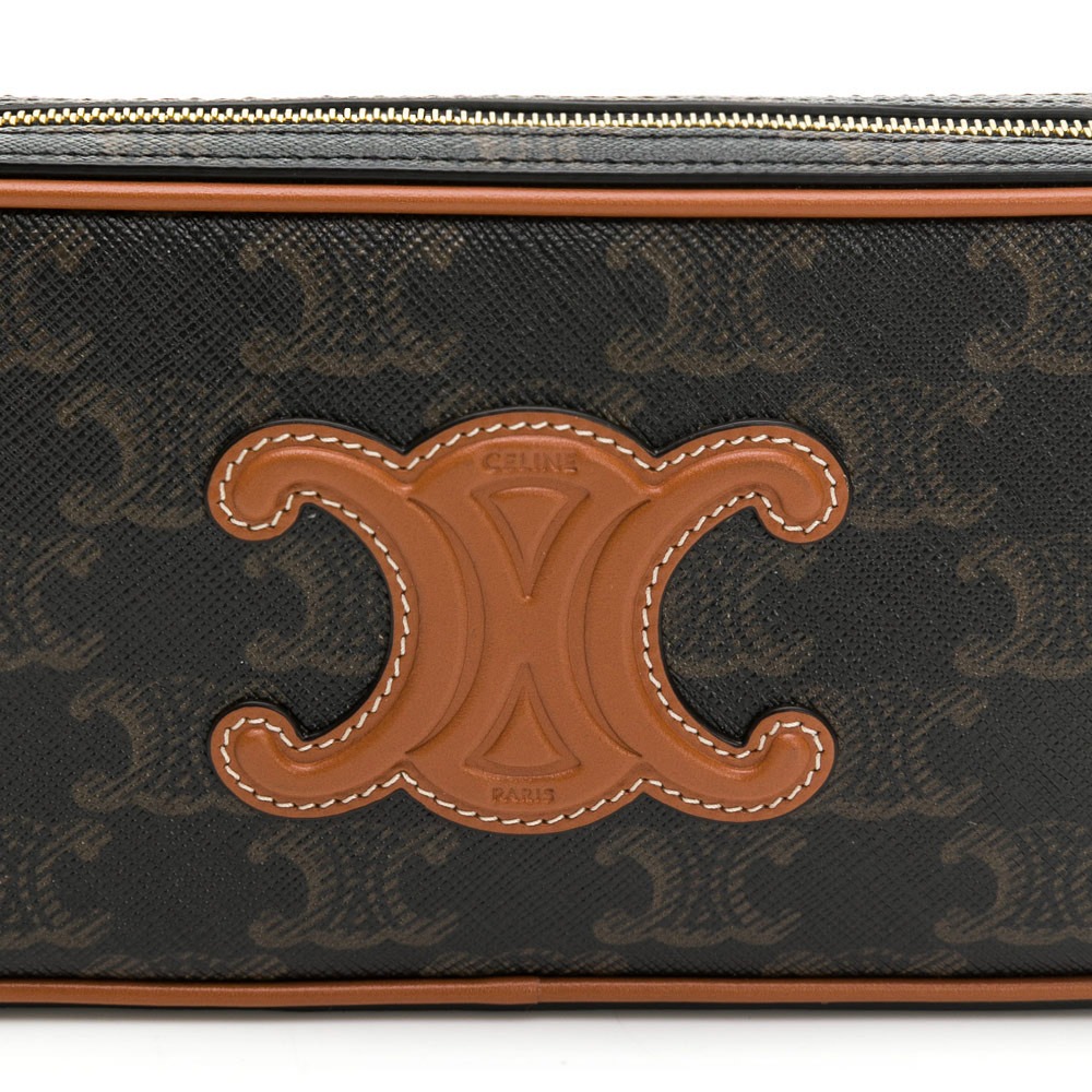 【CELINE 思琳】CELINE TRIOMPHE肩揹相機包-細節圖10