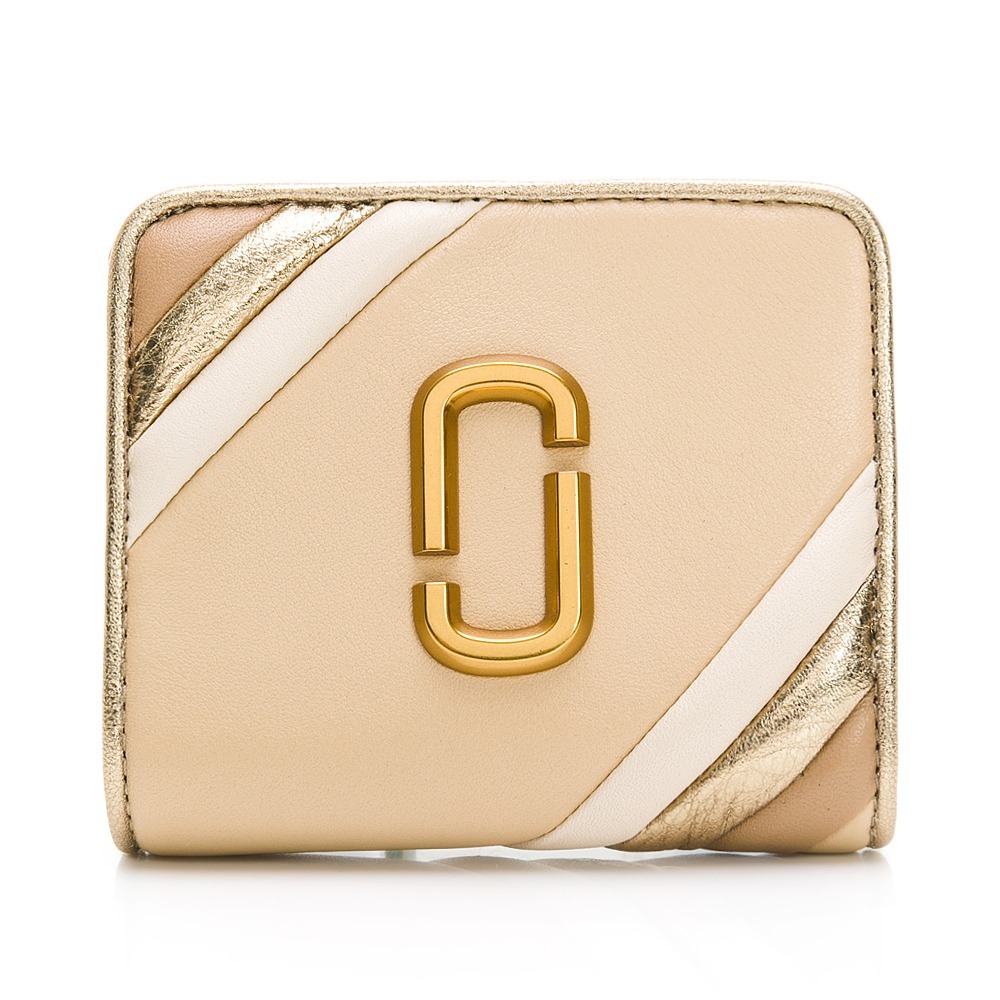【MARC JACOBS】 經典LOGO皮革對開短夾  __DVSHOP 保證正貨 台灣現貨不用等-細節圖2